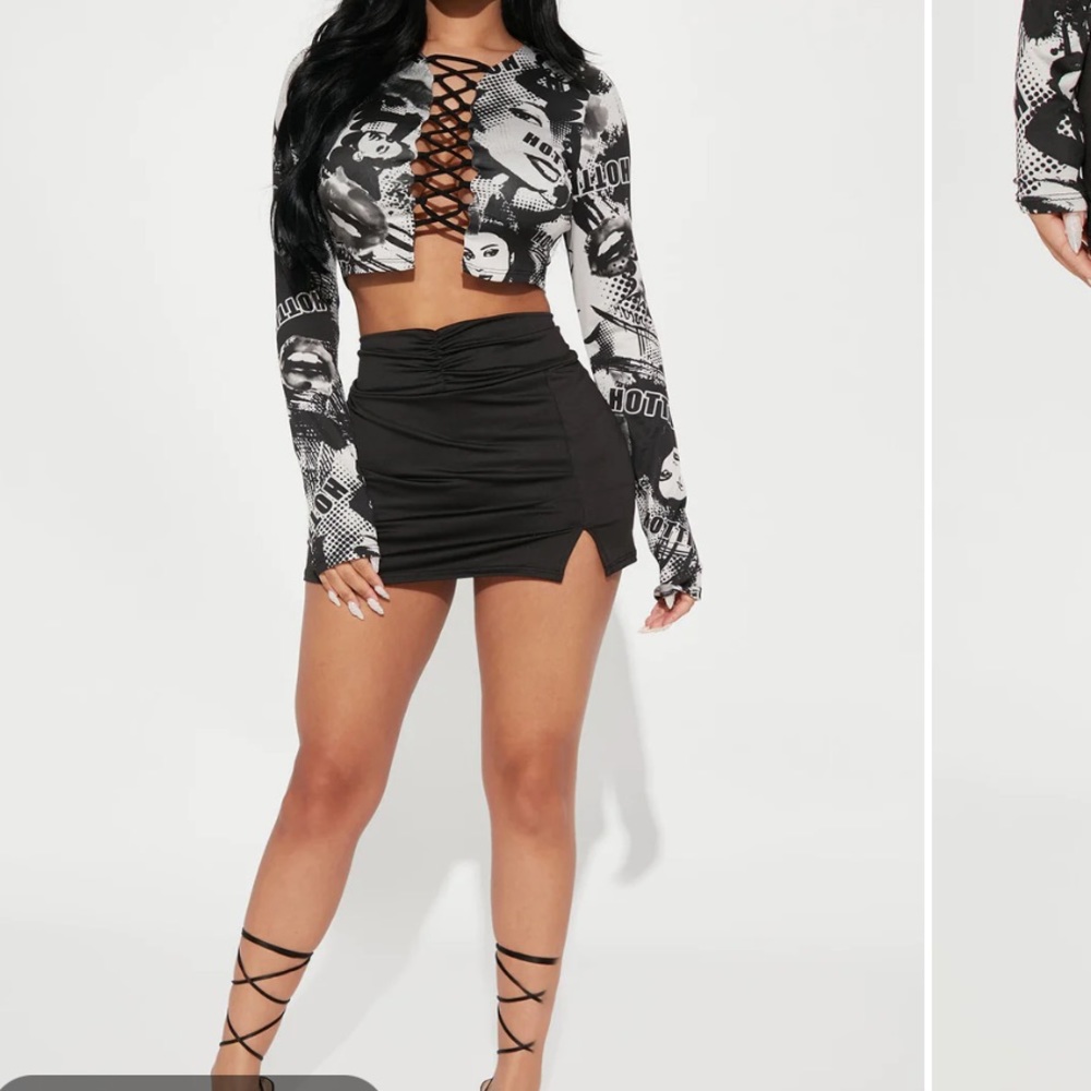 Fashion Nova Black Mini Skirt